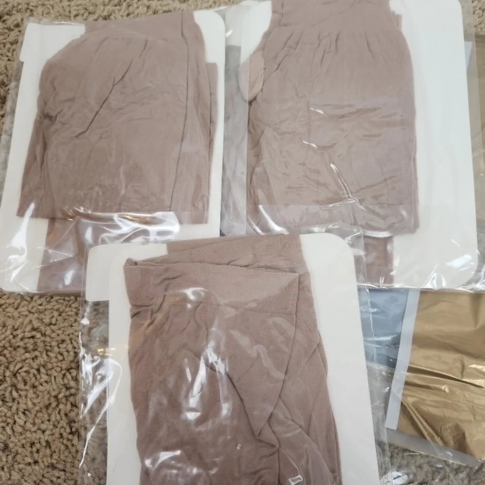 National's Guaranteed Hosiery VTG 50s 60s Pantyhose Stocking Size D.  NOS 3Pr.‎